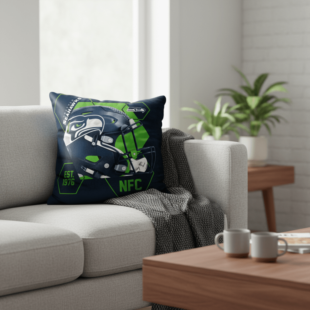 NFL Seattle Seahawks Velvet Plush 18x18" CUSHION - Fan Trendz