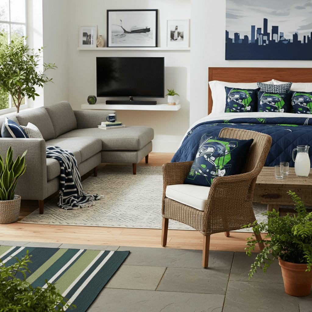 NFL Seattle Seahawks Velvet Plush 18x18" CUSHION - Fan Trendz