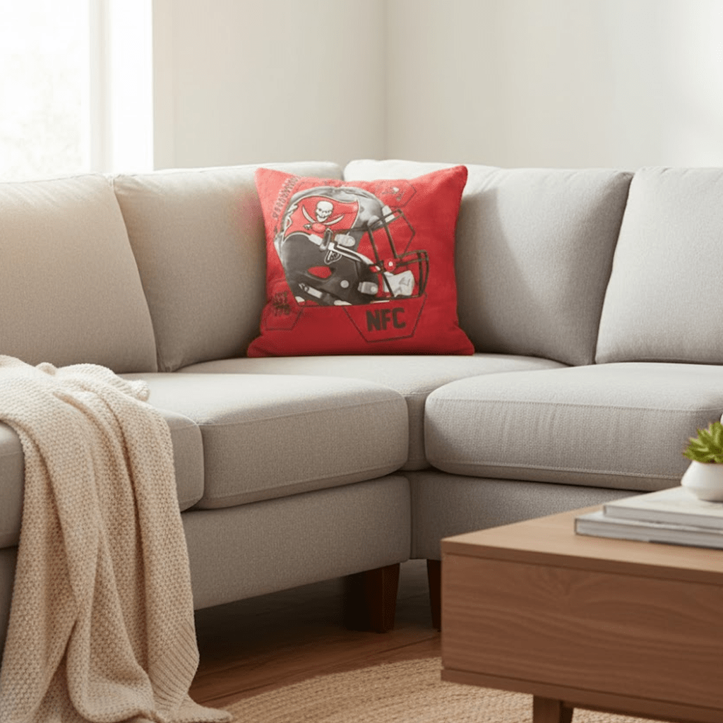 NFL Tampa Bay Buccaneers Velvet Plush 18x18" CUSHION - Fan Trendz
