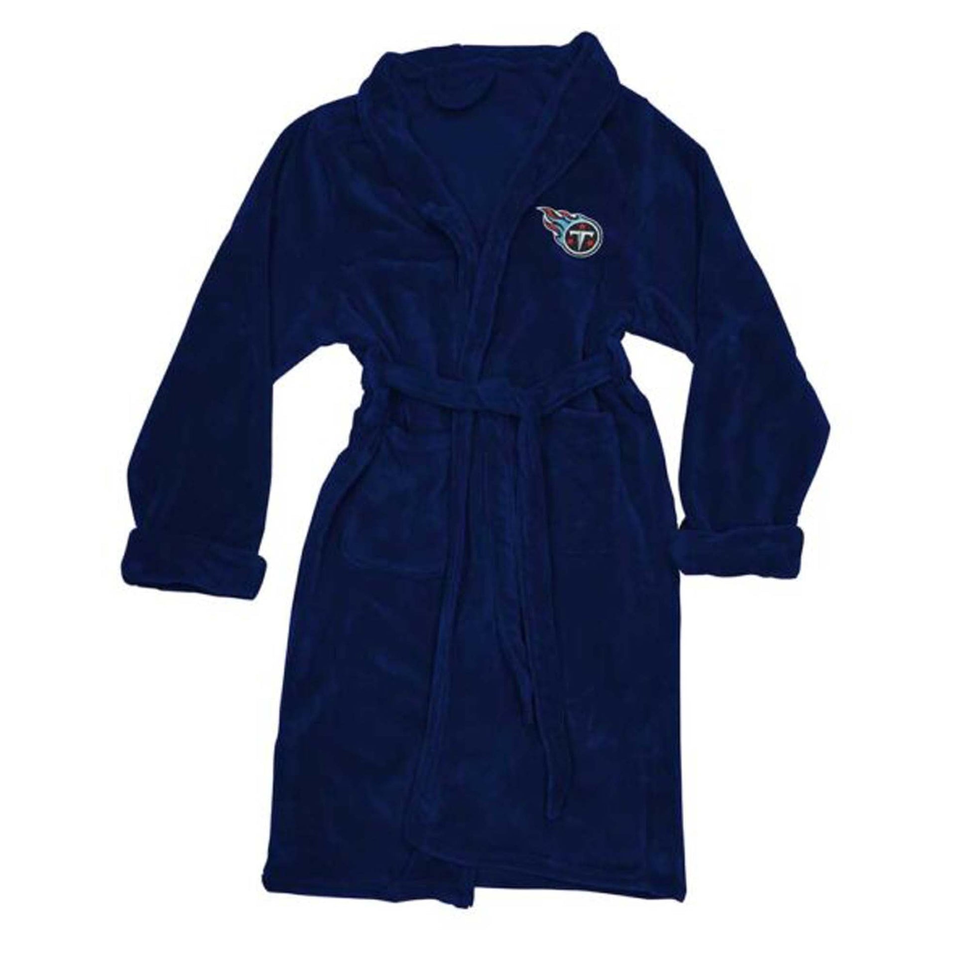 NFL Tennessee Titans Plush ROBE, Team Logo Embroidered - Officially Licensed My Store Fan Gear - Apparel category - Fan Trendz