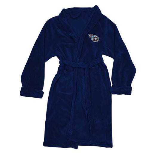 NFL Tennessee Titans Plush ROBE, Team Logo Embroidered - Officially Licensed My Store Fan Gear - Apparel category - Fan Trendz