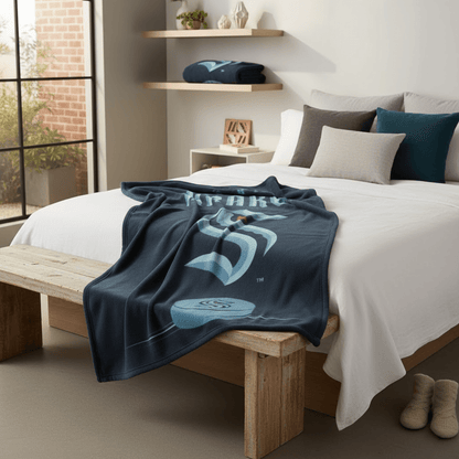NHL Seattle Kraken 60x80" Plush Blanket - Officially Licensed My Store Fan Gear - Apparel category - Fan Trendz