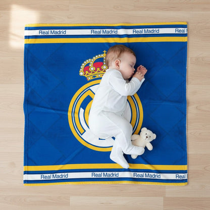 Real Madrid Reversible Blanket baby size - Officially Licensed My Store Fan Gear - Apparel category - Fan Trendz