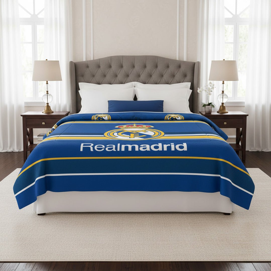Real Madrid Reversible Blanket king size - Officially Licensed My Store Fan Gear - Apparel category - Fan Trendz