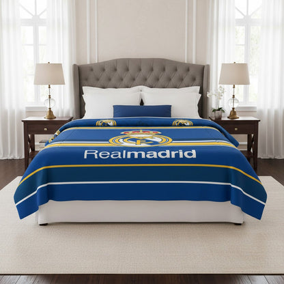 Real Madrid Reversible Blanket king size - Officially Licensed My Store Fan Gear - Apparel category - Fan Trendz