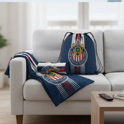 Soccer Chivas De Guadalajara Throw Silk Touch Blanket w/Carry Bag - Officially Licensed My Store Fan Gear - Apparel category - Fan Trendz