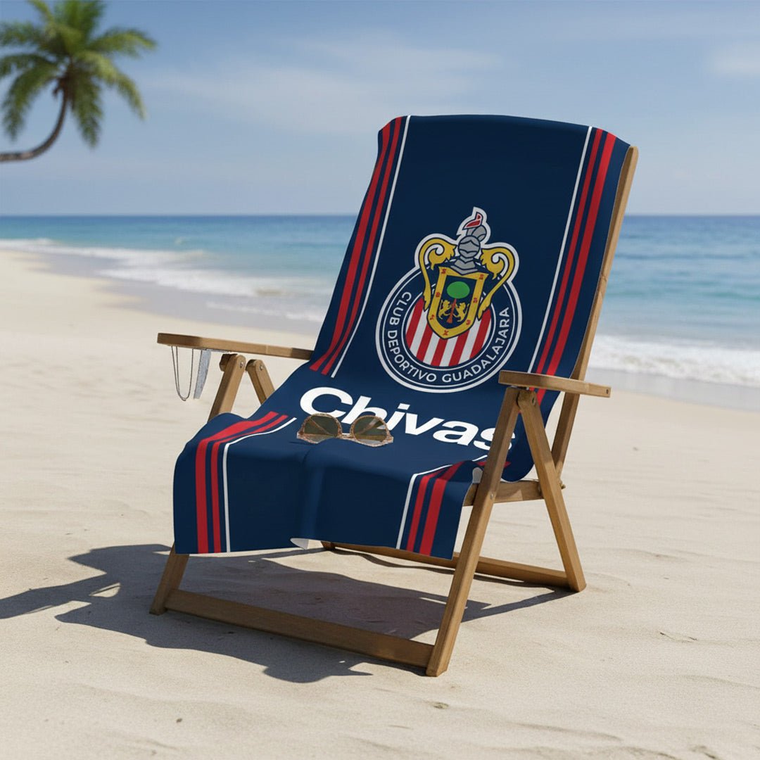 Soccer Chivas, SIdeline, 34x64" Oversized Beach Towel - Officially Licensed My Store Fan Gear - Apparel category - Fan Trendz