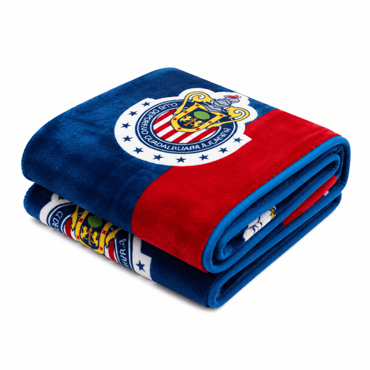 Soccer Chivas, Silk Touch Sherpa (Borrego) Lined Throw Blanket - Officially Licensed My Store Fan Gear - Apparel category - Fan Trendz