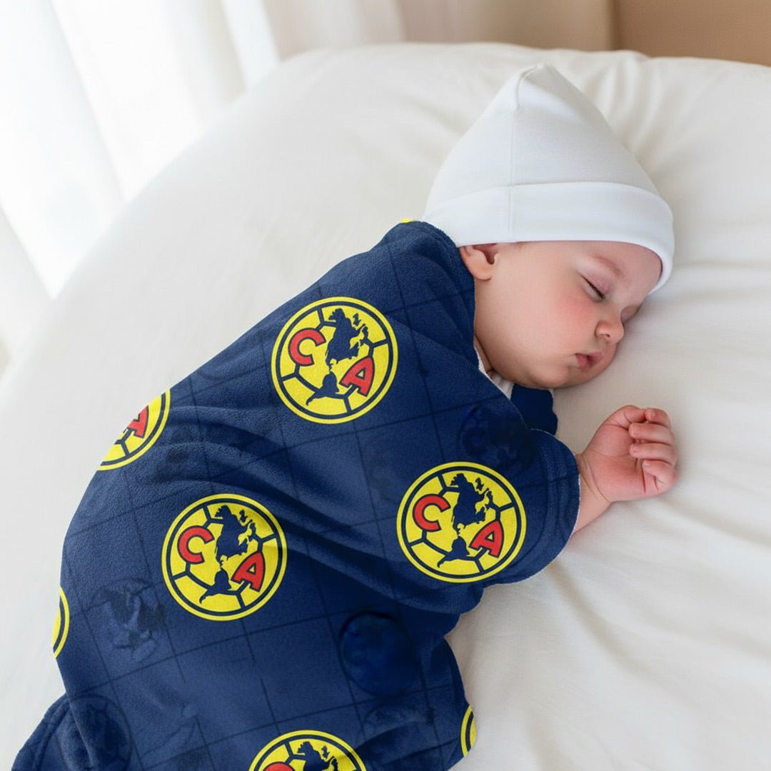 Soccer Club America Baby Reversible Blanket - Officially Licensed My Store Fan Gear - Apparel category - Fan Trendz