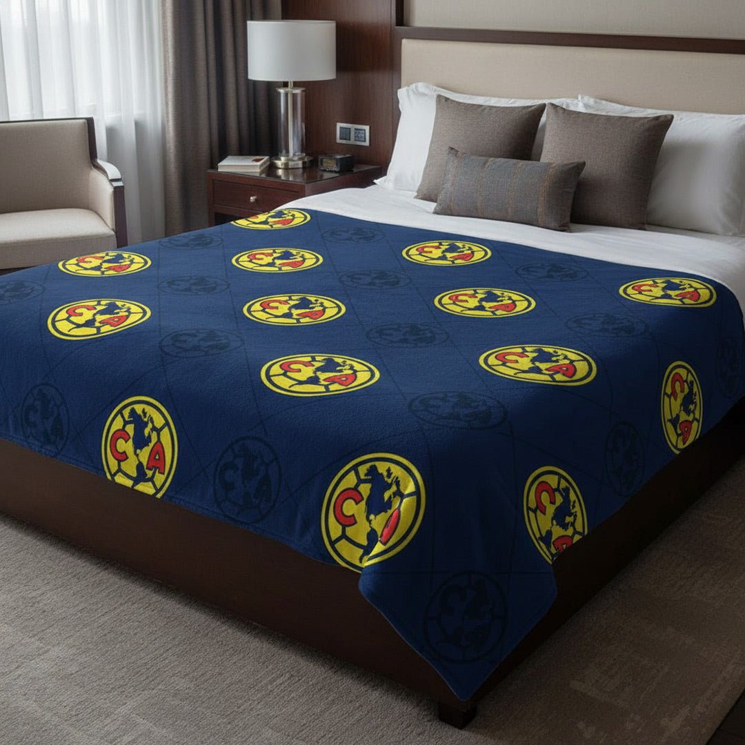 Soccer Club America Twin Reversible Blanket - Officially Licensed My Store Fan Gear - Apparel category - Fan Trendz
