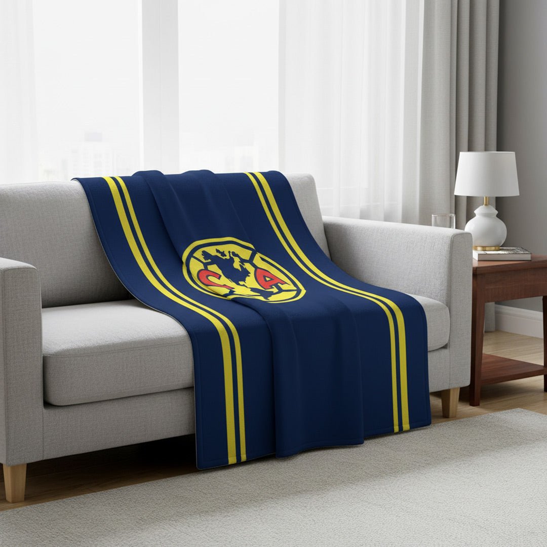 Soccer Club America Twin Reversible Blanket - Officially Licensed My Store Fan Gear - Apparel category - Fan Trendz