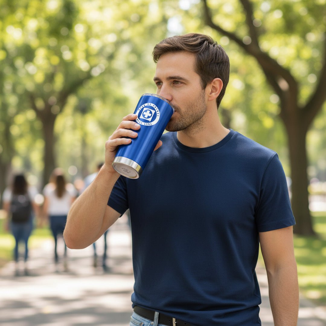 Soccer Cruz Azul - 20 oz Gameday Stainless Steel Tumbler - Officially Licensed My Store Fan Gear - Apparel category - Fan Trendz