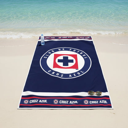 Soccer Cruz Azul, Defender, 30x60" Beach Towel - Officially Licensed My Store Fan Gear - Apparel category - Fan Trendz