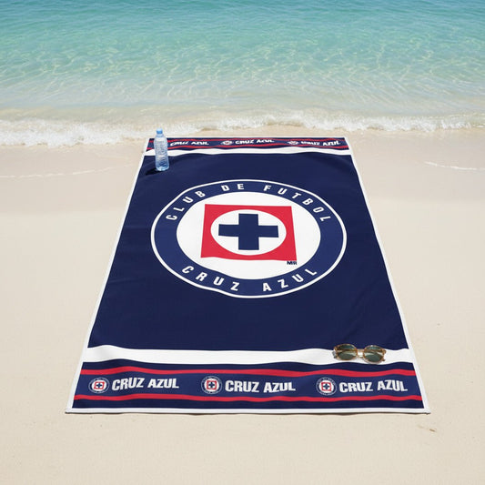 Soccer Cruz Azul, Defender, 30x60" Beach Towel - Fan Trendz