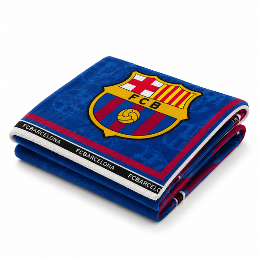 Soccer FC Barcelona Baby Size Reversible Blanket - Officially Licensed My Store Fan Gear - Apparel category - Fan Trendz