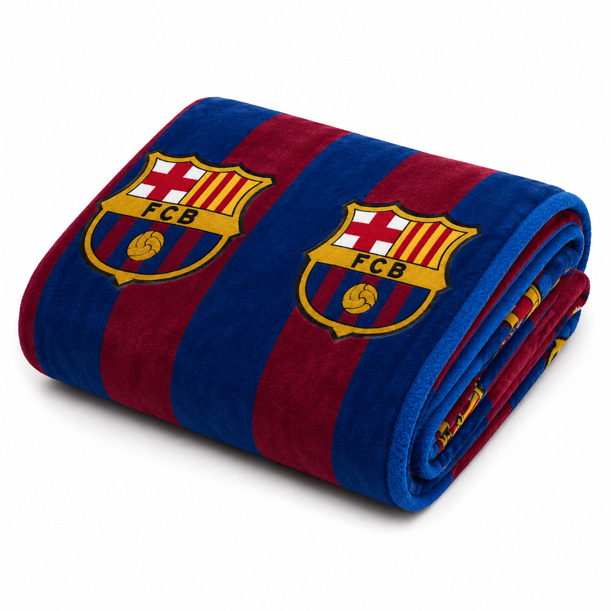 Soccer FC Barcelona, Silk Touch Sherpa (Borrego) Lined Throw Blanket - Officially Licensed My Store Fan Gear - Apparel category - Fan Trendz