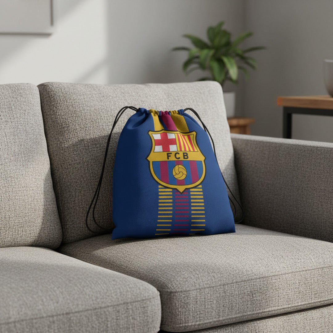 Soccer FC Barcelona Throw Silk Touch Blanket w/Carry Bag - Officially Licensed My Store Fan Gear - Apparel category - Fan Trendz