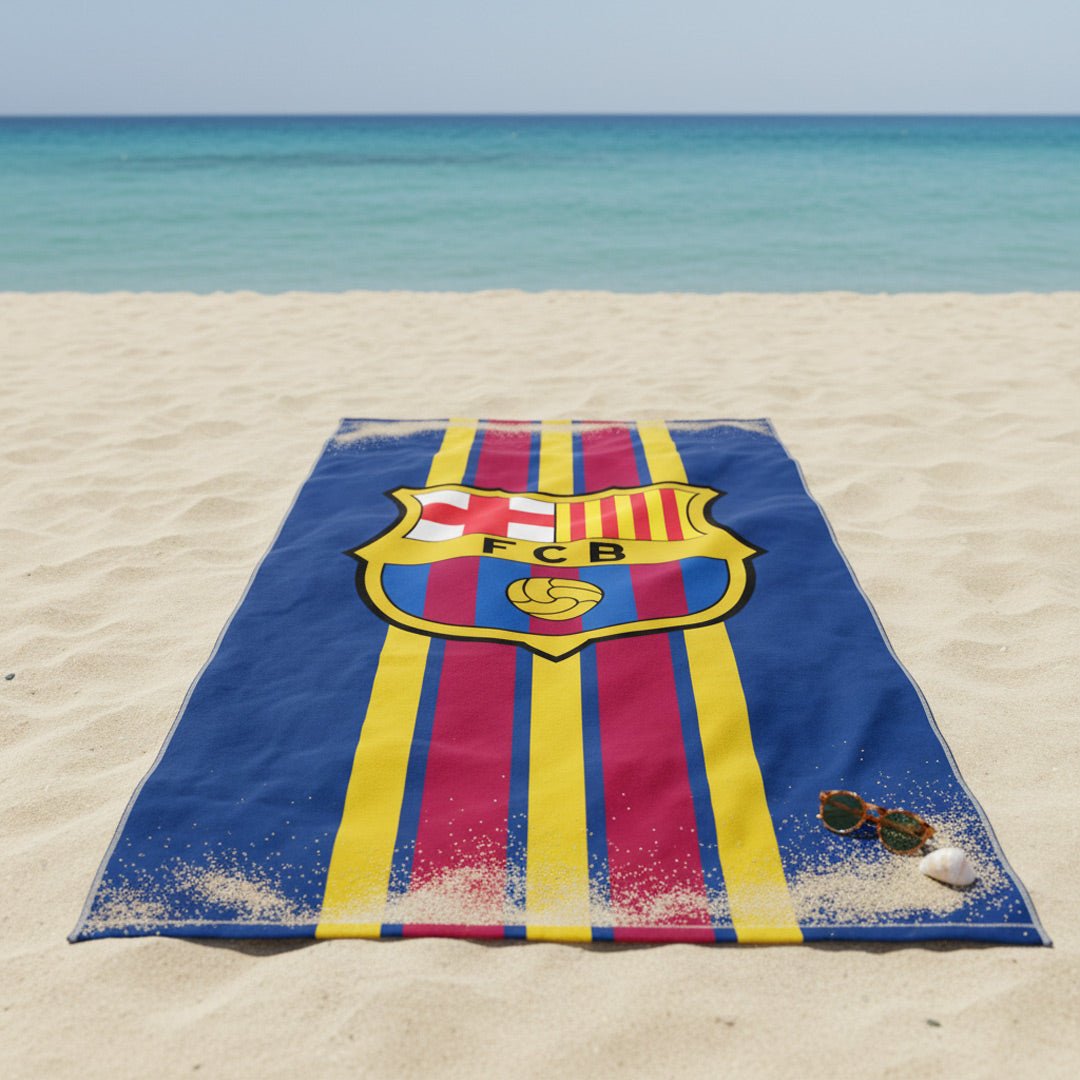 Soccer FCBarcelona, Runaway, 30x60" Beach Towel - Officially Licensed My Store Fan Gear - Apparel category - Fan Trendz