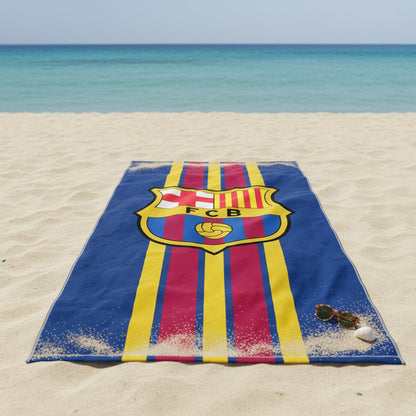 Soccer FCBarcelona, Runaway, 30x60" Beach Towel - Officially Licensed My Store Fan Gear - Apparel category - Fan Trendz