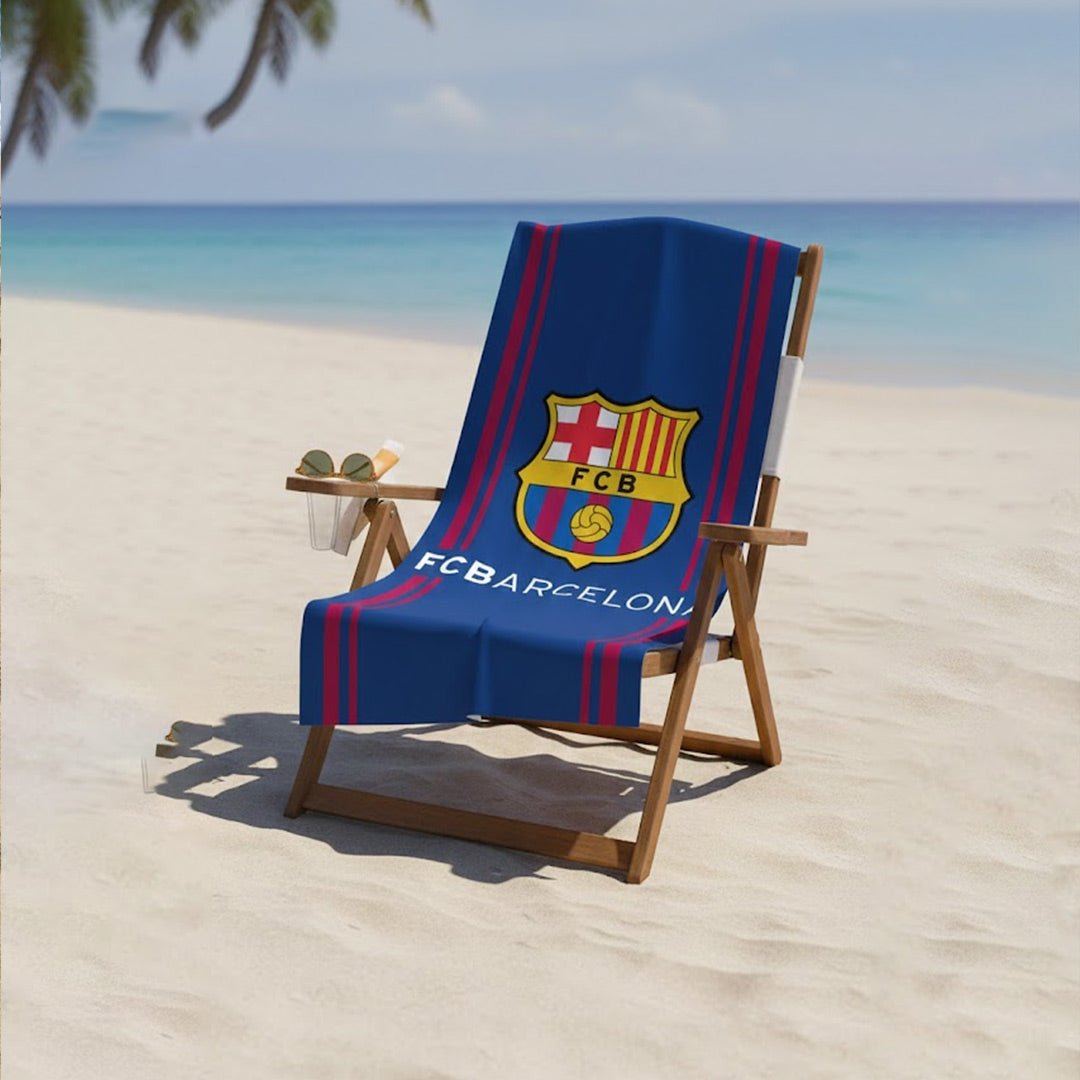 Soccer FCBarcelona, Sideline, 30x60" Beach Towel - Officially Licensed My Store Fan Gear - Apparel category - Fan Trendz