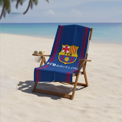 Soccer FCBarcelona, Sideline, 30x60" Beach Towel - Officially Licensed My Store Fan Gear - Apparel category - Fan Trendz