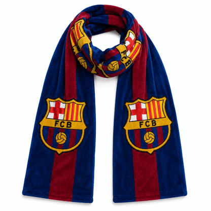 Soccer FCBarcelona Silk Touch Scarf - Officially Licensed My Store Fan Gear - Apparel category - Fan Trendz