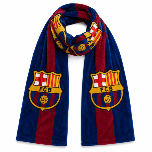 Soccer FCBarcelona Silk Touch Scarf - Officially Licensed My Store Fan Gear - Apparel category - Fan Trendz