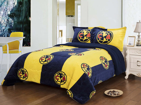Soccer King Size 3pc Sherpa (Borrego) Set, Club America - Officially Licensed My Store Fan Gear - Apparel category - Fan Trendz