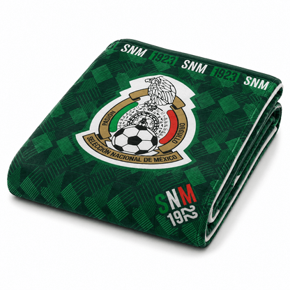 Soccer Mexico (AOP), V5 Sherpa (Borrego) Lined Throw Blanket - Officially Licensed My Store Fan Gear - Apparel category - Fan Trendz