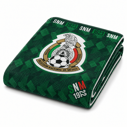 Soccer Mexico (AOP), V5 Sherpa (Borrego) Lined Throw Blanket - Officially Licensed My Store Fan Gear - Apparel category - Fan Trendz