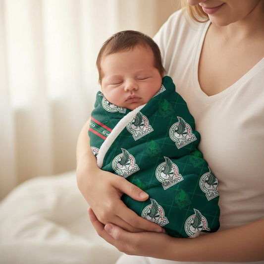 Soccer Mexico (FMF) Baby Reversible Blanket - Fan Trendz