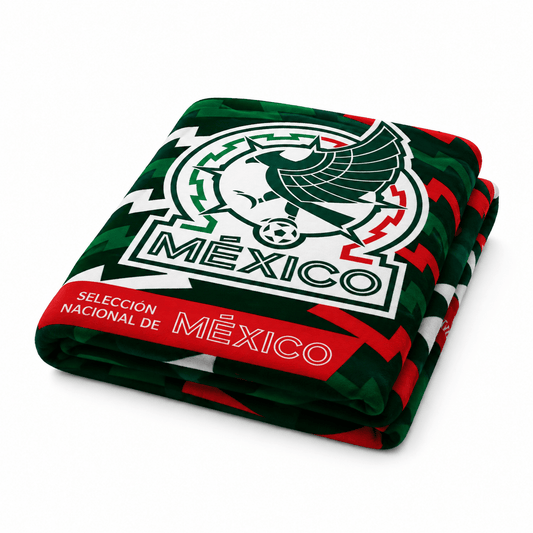 Soccer Mexico (FMF) King Plush Blanket - Officially Licensed My Store Fan Gear - Apparel category - Fan Trendz