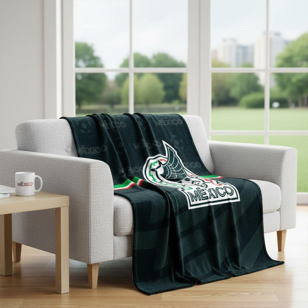 Soccer Mexico (FMF) Micro Plush Throw Blanket, 24 pcs per case 8615 - Officially Licensed My Store Fan Gear - Apparel category - Fan Trendz