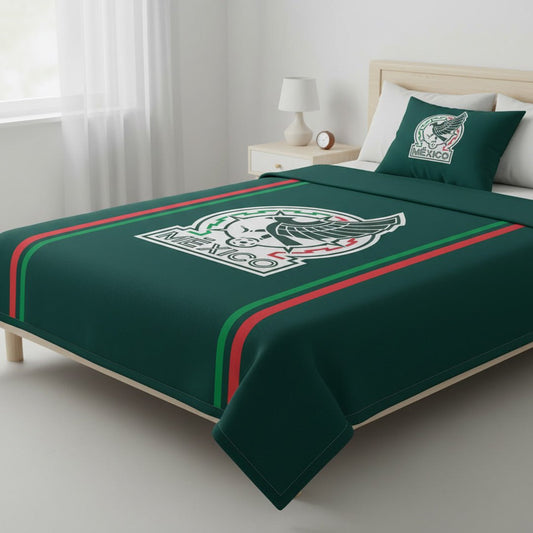 Soccer Mexico (FMF) Reversible Blanket twin size - Fan Trendz