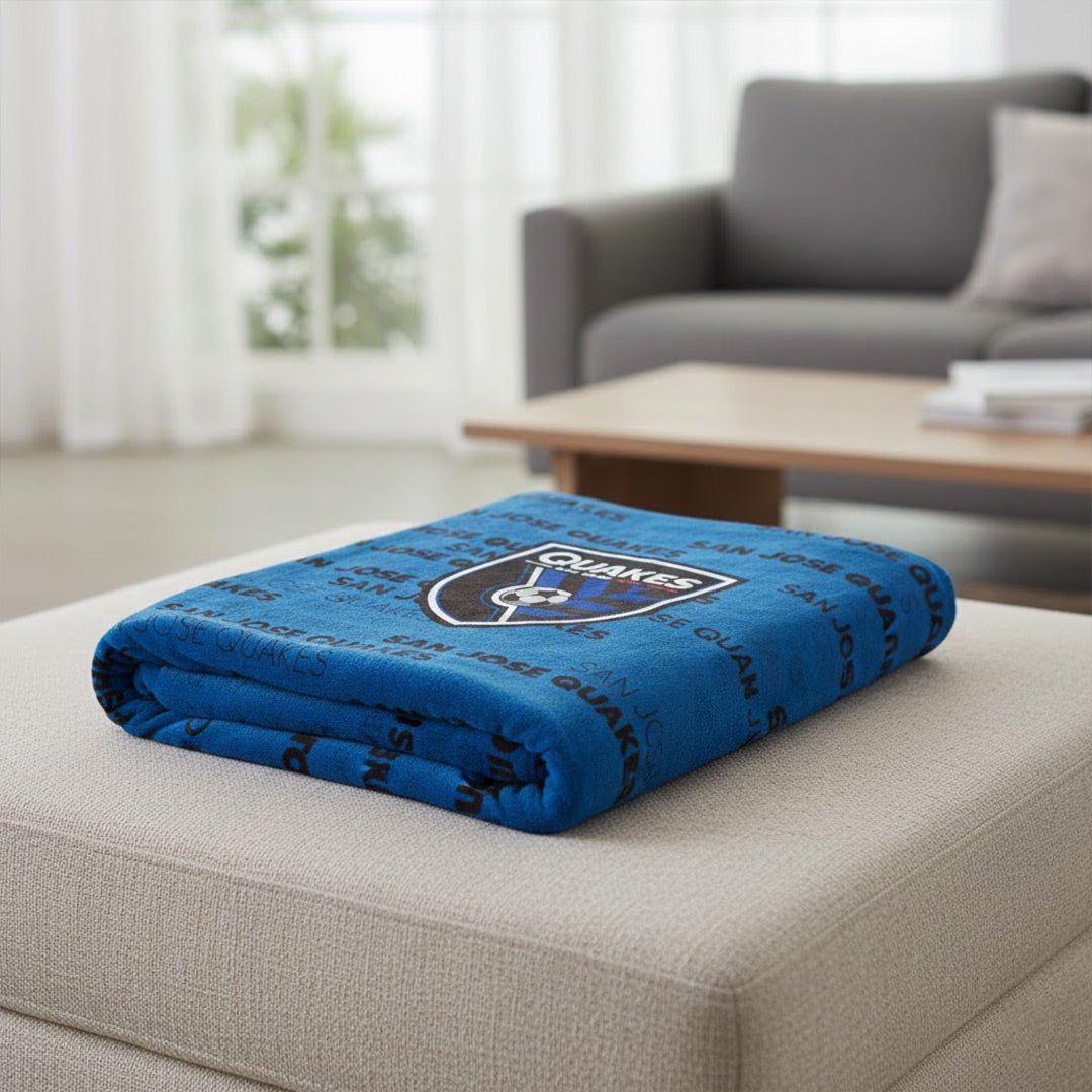 Soccer MLS San JOse Earthquakes, Micro Plush Blanket, 50x60" - Officially Licensed My Store Fan Gear - Apparel category - Fan Trendz