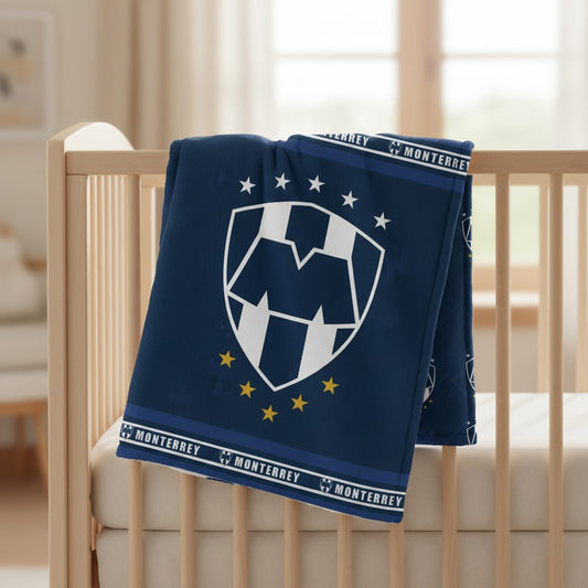 Soccer Monterrey Rayados Baby Reversible Blanket - Fan Trendz
