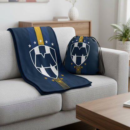 Soccer Monterrey Rayados Throw Silk Touch Blanket w/Carry Bag - Officially Licensed My Store Fan Gear - Apparel category - Fan Trendz