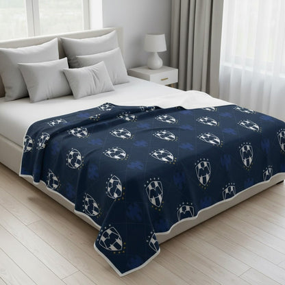 Soccer Monterrey Rayados twin size Reversible Blanket - Officially Licensed My Store Fan Gear - Apparel category - Fan Trendz
