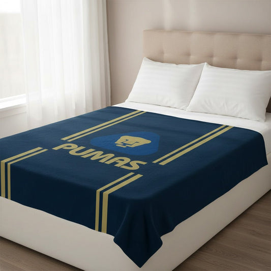 Soccer Pumas Reversible Blanket twin size - Officially Licensed My Store Fan Gear - Apparel category - Fan Trendz