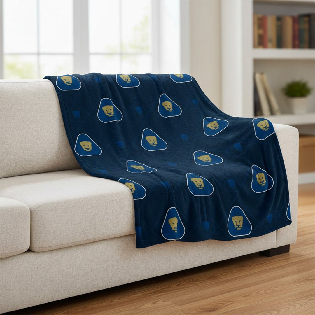 Soccer Pumas Reversible Blanket twin size - Officially Licensed My Store Fan Gear - Apparel category - Fan Trendz