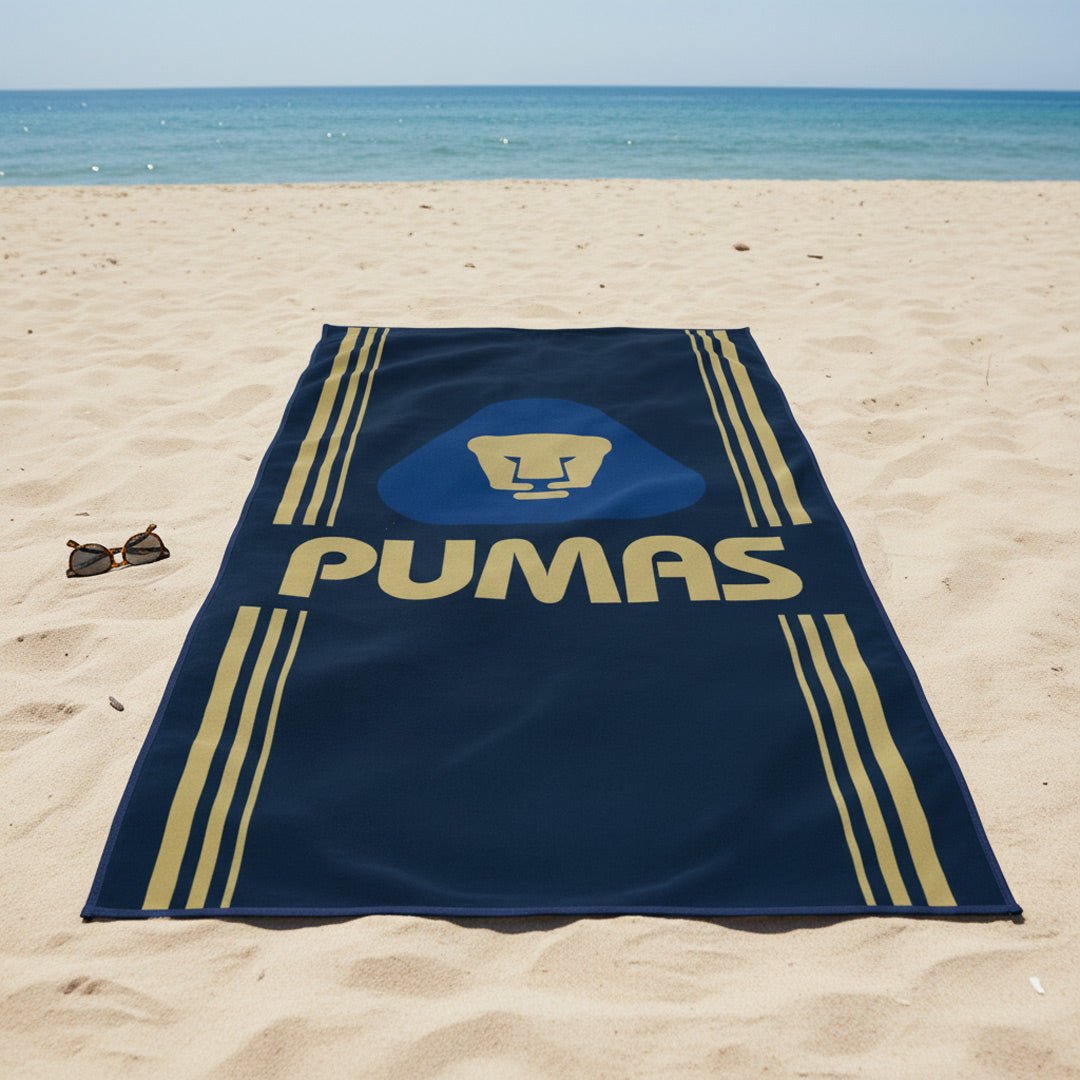 Soccer Pumas, Sideline, 30x60" Beach Towel - Officially Licensed My Store Fan Gear - Apparel category - Fan Trendz