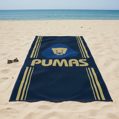 Soccer Pumas, Sideline, 30x60" Beach Towel - Officially Licensed My Store Fan Gear - Apparel category - Fan Trendz