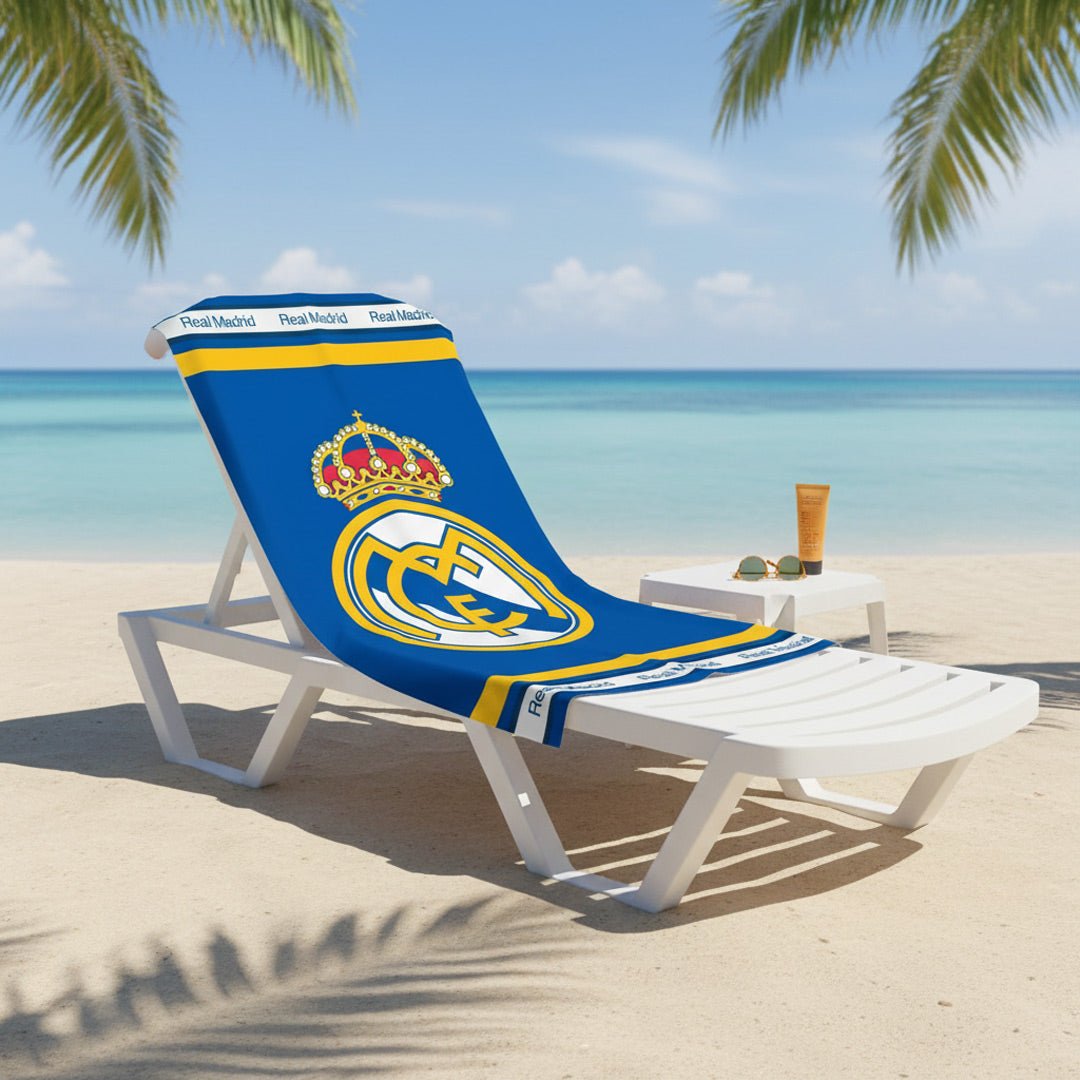 Soccer Real Madrid, Defender, 30x60" Beach Towel - Officially Licensed My Store Fan Gear - Apparel category - Fan Trendz