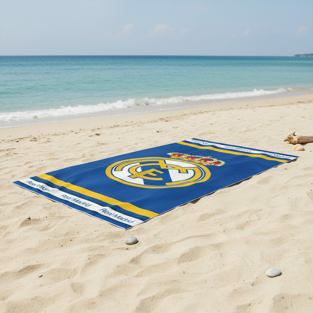 Soccer Real Madrid, Defender, 30x60" Beach Towel - Officially Licensed My Store Fan Gear - Apparel category - Fan Trendz