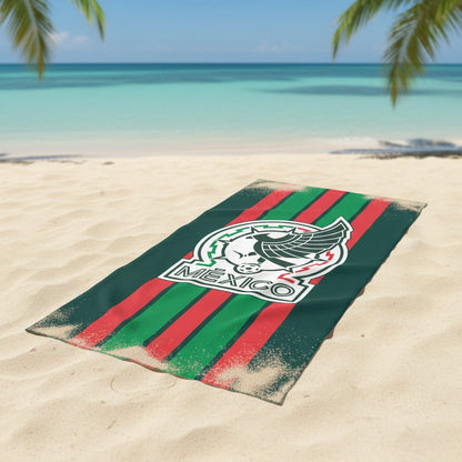 Soccer Seleccion Mexico Runaway Beach Towel, 30x60" - Officially Licensed My Store Fan Gear - Apparel category - Fan Trendz