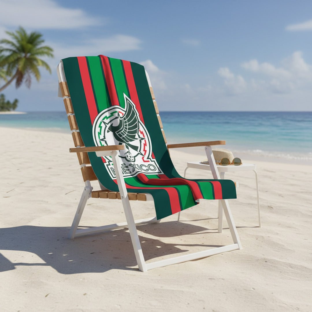 Soccer Seleccion Mexico Runaway Beach Towel, 30x60" - Officially Licensed My Store Fan Gear - Apparel category - Fan Trendz