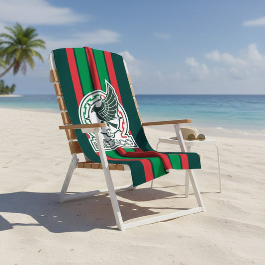 Soccer Seleccion Mexico Runaway Beach Towel, 30x60" - Fan Trendz