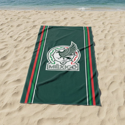 Soccer Seleccion Mexico Sideline Beach Towel, 30x60" - Officially Licensed My Store Fan Gear - Apparel category - Fan Trendz